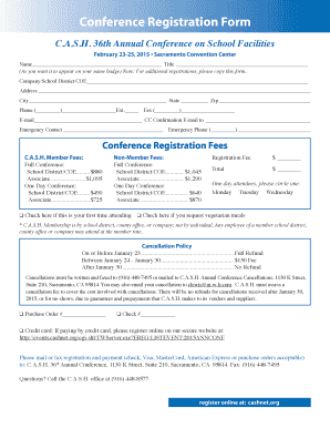 Conference Registration Form