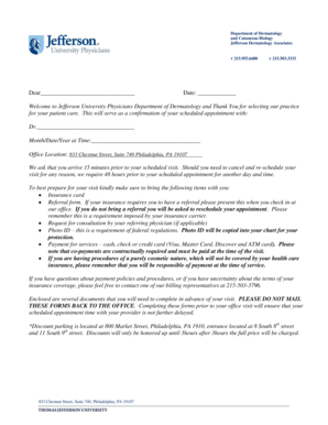 Dermatology Patient Registration and Medical History Forms