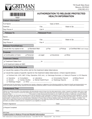 Authorization to Release Protected Health Information