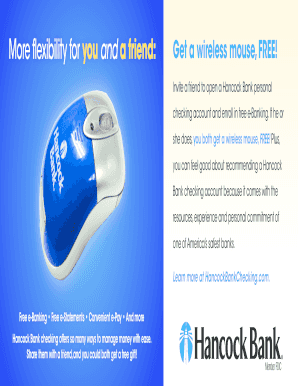 Hancock Bank Refer a Friend Promotion