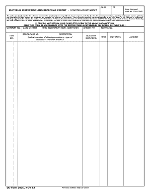 Material Inspection and Receiving Report