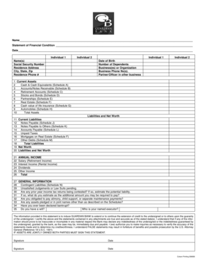 Statement of Financial Condition