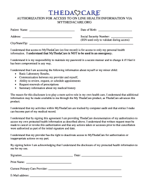 Authorization for Online Health Information Access