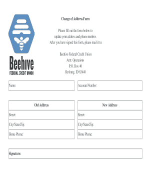 Change of Address Form