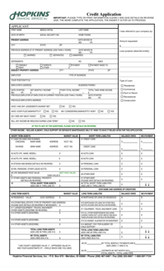 Credit Application Form
