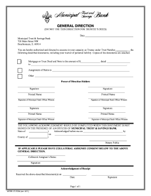 Trustee Direction Form