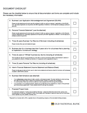 Business Loan Application Packet
