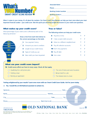 Smart Credit Score Review Form