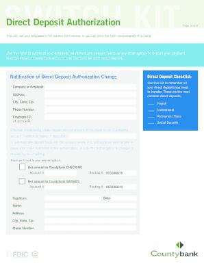 Countybank Switch Kit