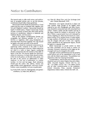Journal Manuscript Submission Guidelines