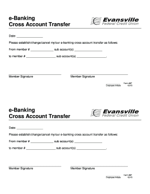 e-Banking Cross Account Transfer Form