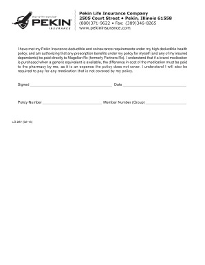 Health Insurance Prescription Authorization Form