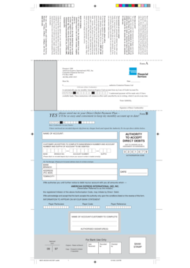 American Express Direct Debit Payment Plan
