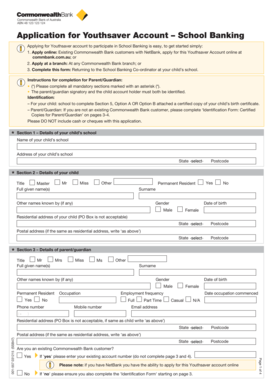 Youthsaver Account Application Form