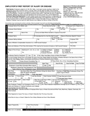 Employer’s First Report of Injury or Disease