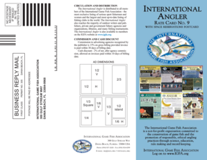 International Angler Advertising Reservation Form