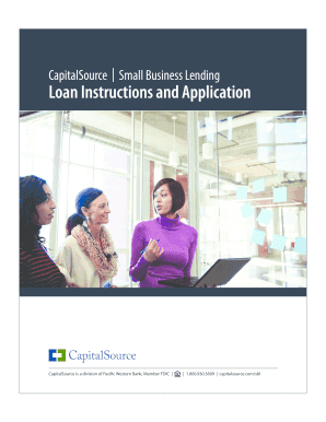 CapitalSource Small Business Loan Application
