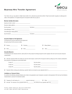 Business Wire Transfer Agreement