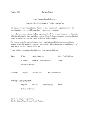 Patient Registration Form