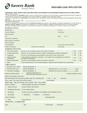 Business Loan Application Form