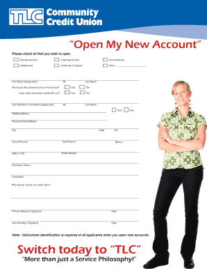 TLC Community Credit Union Account Forms