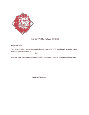 Employee Physical Exam Form