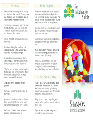 Home Medication List
