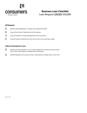 Business Loan Checklist