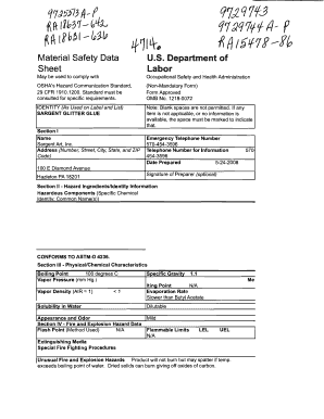 Material Safety Data Sheet
