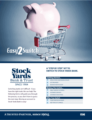 Stock Yards Bank Account Switch Kit