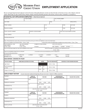 Employment Application Form