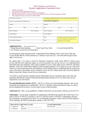 MCCU Remote Access Services Application