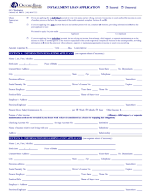 Loan Application Form