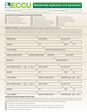 Membership Application and Agreement
