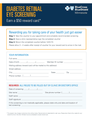Diabetes Retinal Eye Screening Voucher