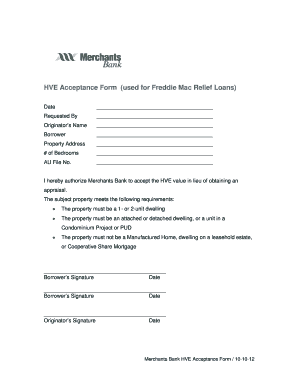 HVE Acceptance Form
