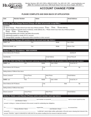 Account Change Form