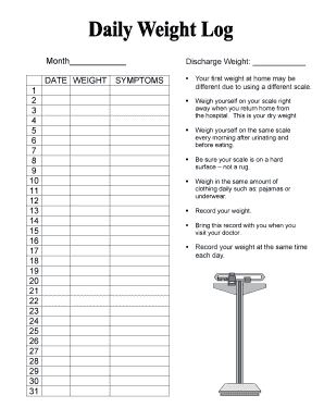 Heart Failure Patient Diet Log