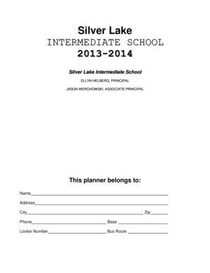 Student Planner and Handbook