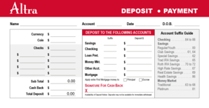 Deposit Payment Form