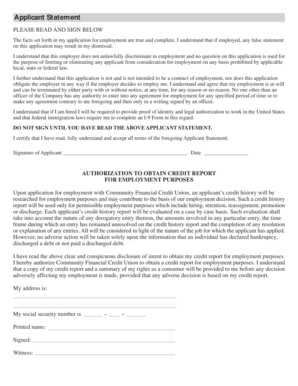 Employment Application Form