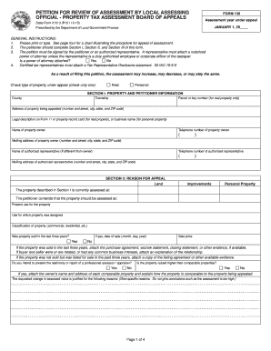 Indiana Property Tax Assessment Appeal Form