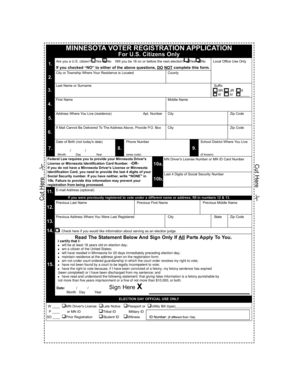 Minnesota Voter Registration Application