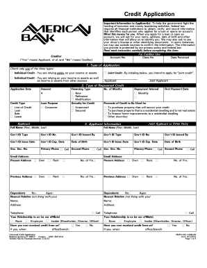 Universal Credit Application