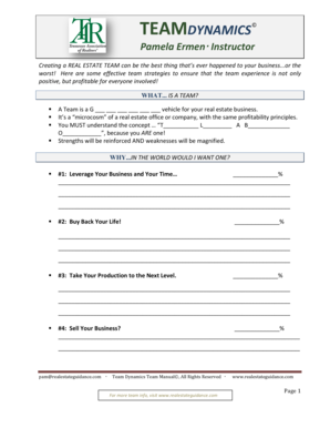 Real Estate Team Dynamics Manual