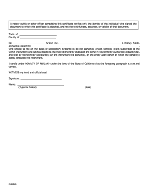 Notary Public Certificate