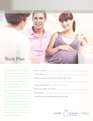 Birth Plan Form