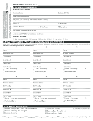 Business Membership Application