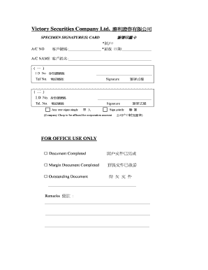 Victory Securities Client Trading Agreement