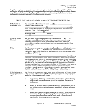 HUD Lease Agreement Template